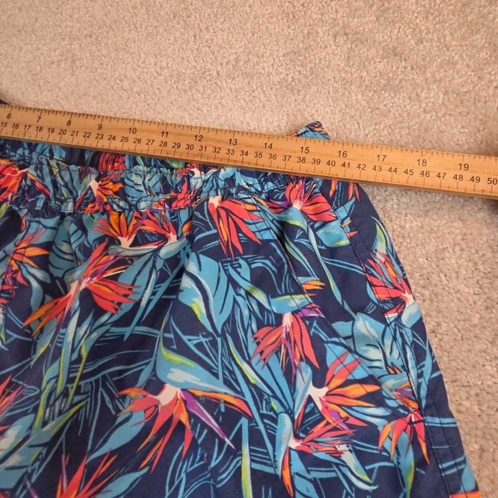 Vineyard Vines Mens‎ Bird of Paradise Floral Swim Trunks Blue Size Large